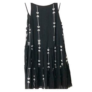 COPY - Black spaghetti strap and low back sundress